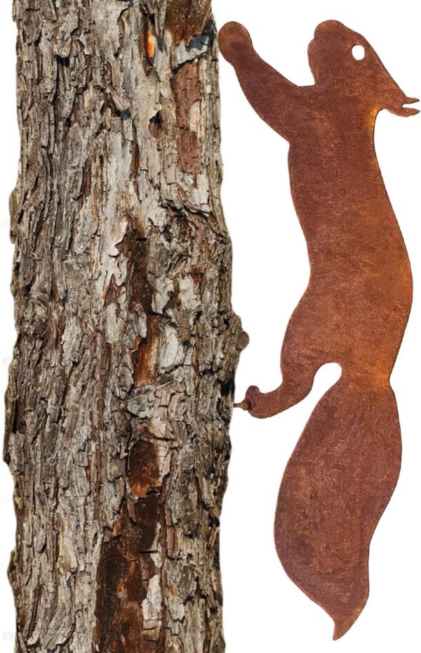 ecureuil-1 Écureuil pour Arbre - Décoration de Jardin en métal